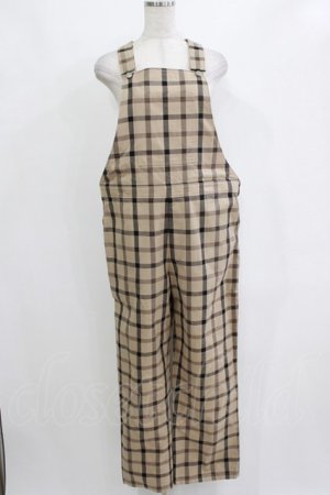 画像: MILKBOY / CHECK SALOPETTE PANTS  ベージュ H-26-01-04-062-MB-PA-KB-ZH