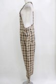 画像2: MILKBOY / CHECK SALOPETTE PANTS  ベージュ H-26-01-04-062-MB-PA-KB-ZH (2)