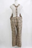 画像3: MILKBOY / CHECK SALOPETTE PANTS  ベージュ H-26-01-04-062-MB-PA-KB-ZH (3)