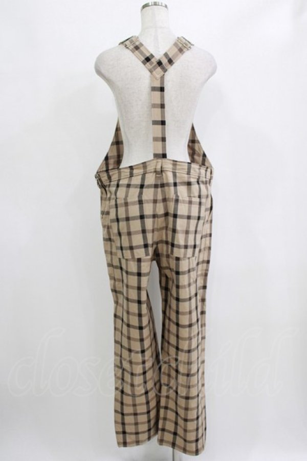 画像3: MILKBOY / CHECK SALOPETTE PANTS  ベージュ H-26-01-04-062-MB-PA-KB-ZH (3)