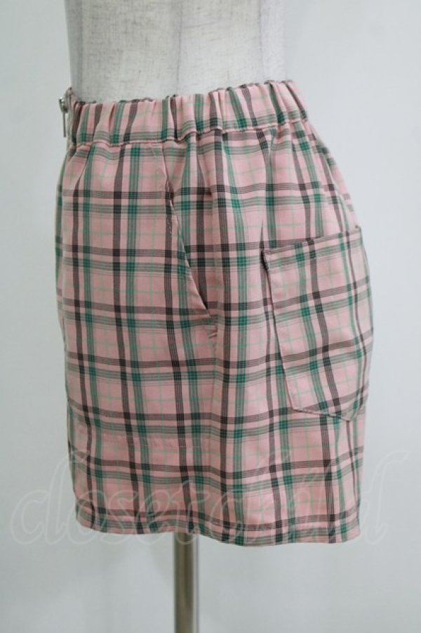 画像2: Candy Stripper / COZY CHECK SHORTパンツ 2 ピンクベージュ H-26-01-04-064-PU-PA-KB-ZH (2)