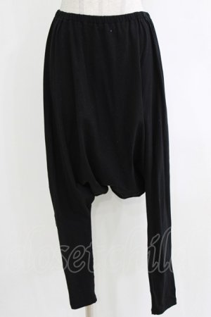 画像: Na+H / サルエルレギンスパンツ  黒 H-26-01-04-066-PU-PA-KB-ZH