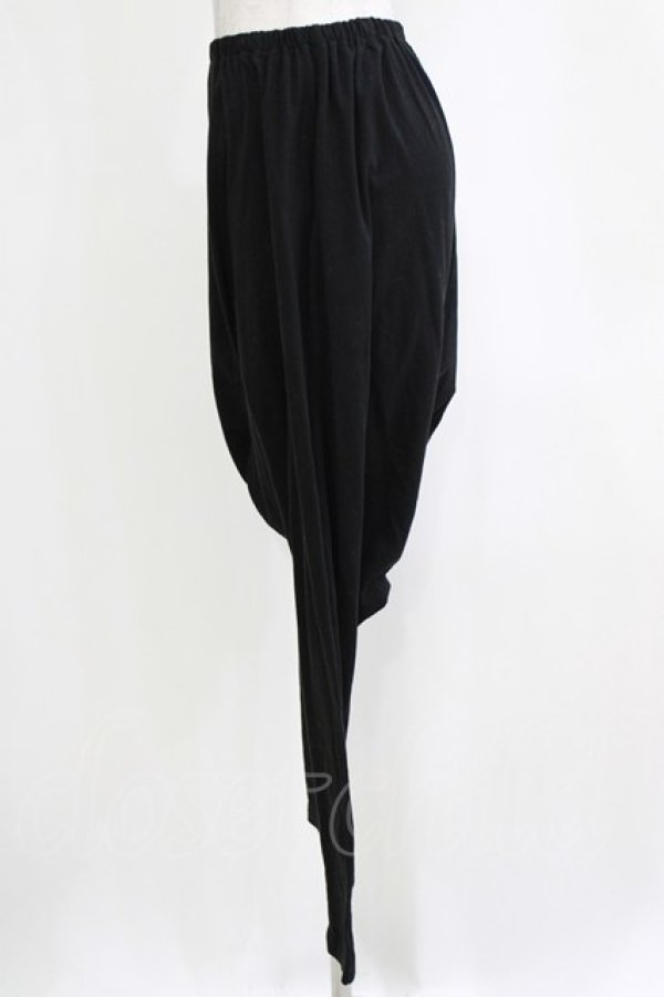 画像2: Na+H / サルエルレギンスパンツ  黒 H-26-01-04-066-PU-PA-KB-ZH (2)