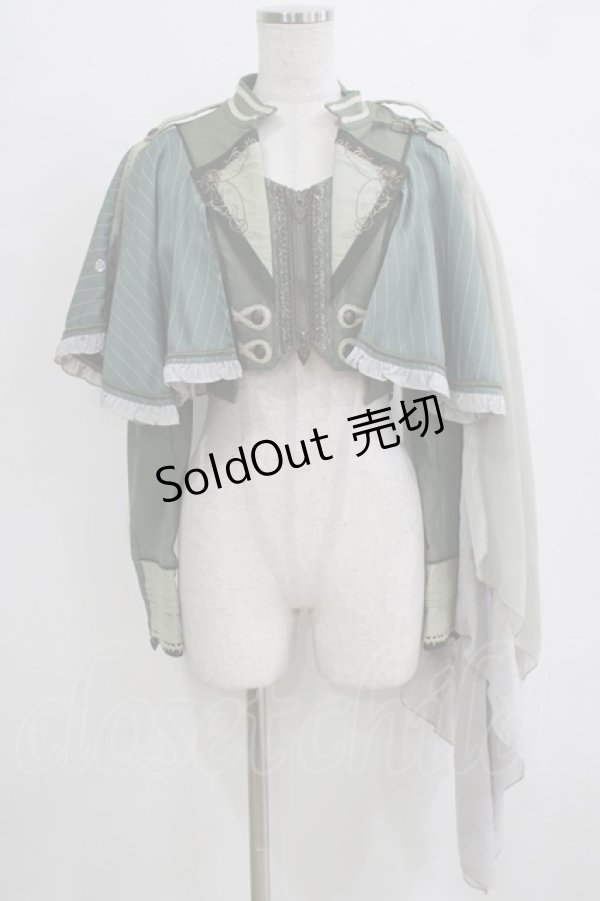 画像1: Ozz oneste / Cheerful Rose Partyジャケット  グリーン H-26-01-04-068-OO-JA-KB-ZH (1)