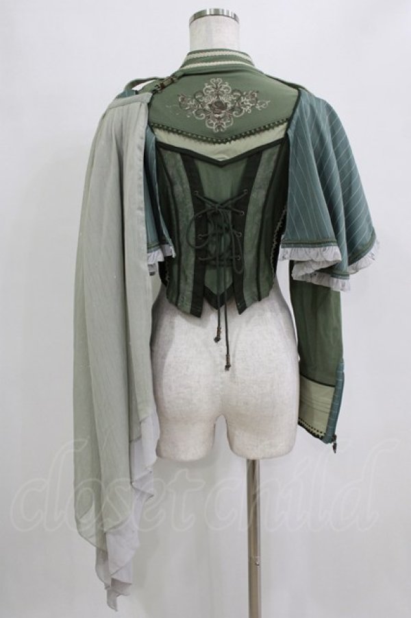 画像3: Ozz oneste / Cheerful Rose Partyジャケット  グリーン H-26-01-04-068-OO-JA-KB-ZH (3)