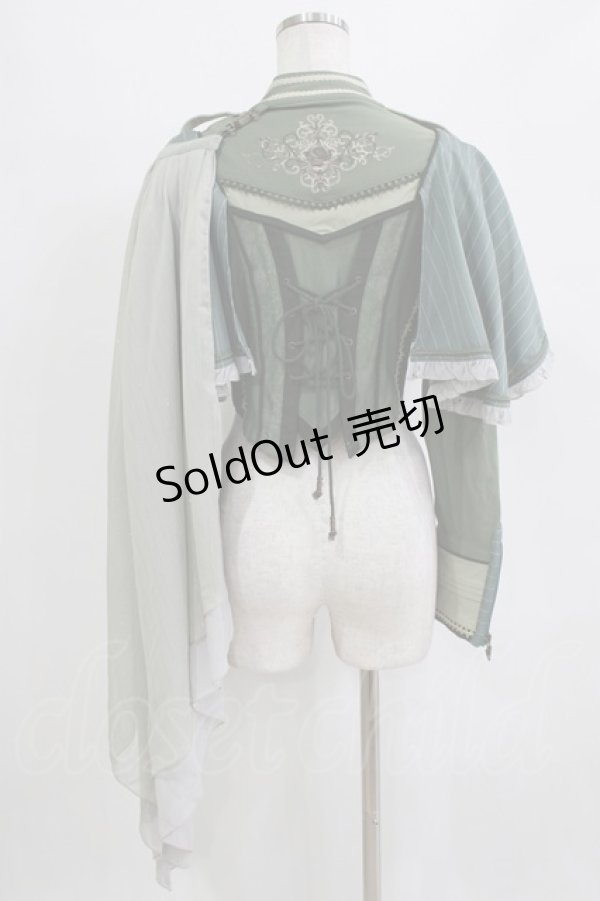 画像3: Ozz oneste / Cheerful Rose Partyジャケット  グリーン H-26-01-04-068-OO-JA-KB-ZH (3)