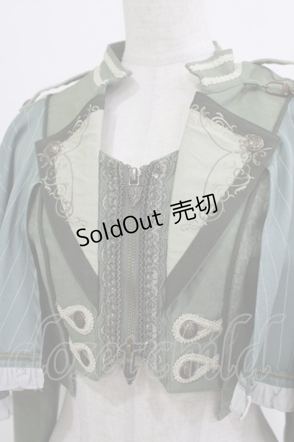 画像4: Ozz oneste / Cheerful Rose Partyジャケット  グリーン H-26-01-04-068-OO-JA-KB-ZH (4)