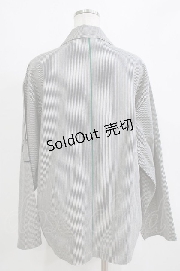 画像3: MILKBOY / コットンダブルジャケット  紺ストライプ H-26-01-04-069-MB-JA-KB-ZH (3)