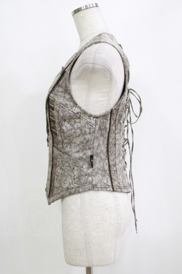 画像2: Ozz Croce / ZIPベスト  グレージュ H-26-01-04-074-OO-TO-KB-ZH (2)