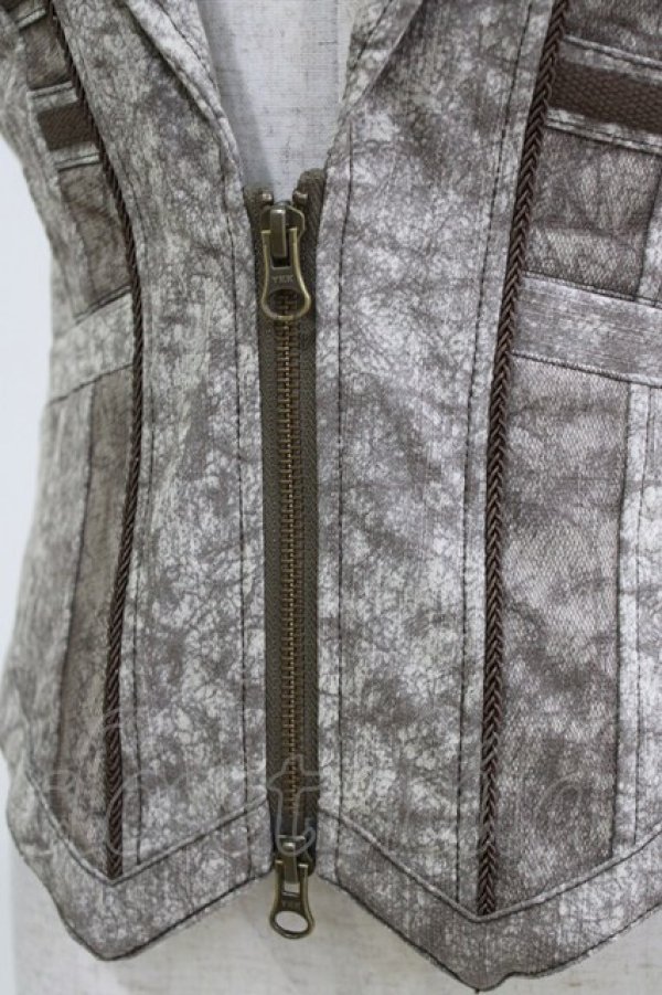 画像4: Ozz Croce / ZIPベスト  グレージュ H-26-01-04-074-OO-TO-KB-ZH (4)