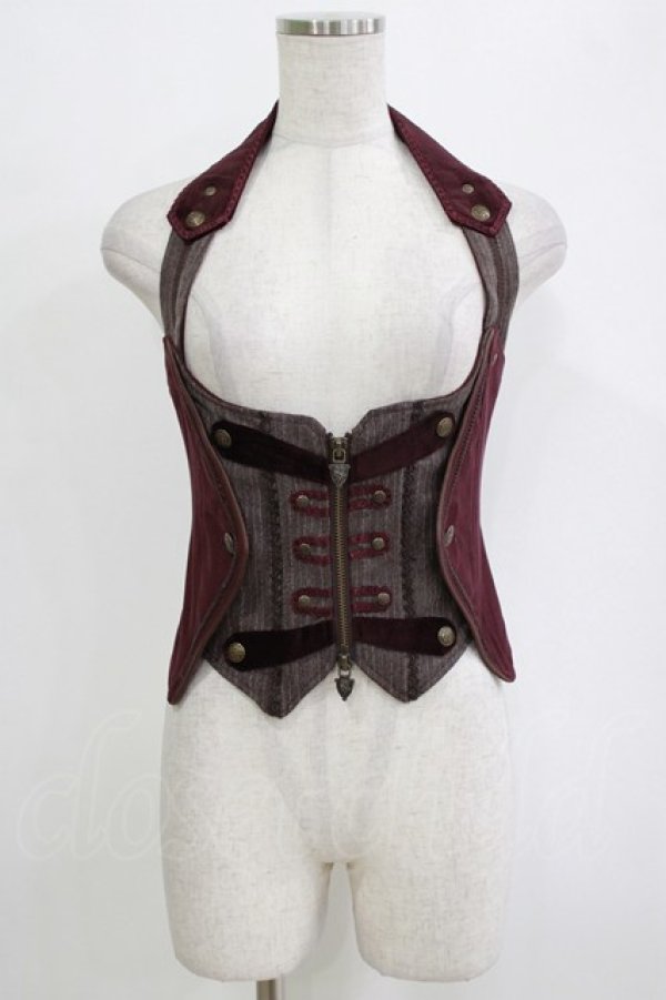 画像1: Ozz oneste / ナポレオン風ホルタービスチェ  ボルドー H-26-01-04-075-OO-TO-KB-ZH (1)