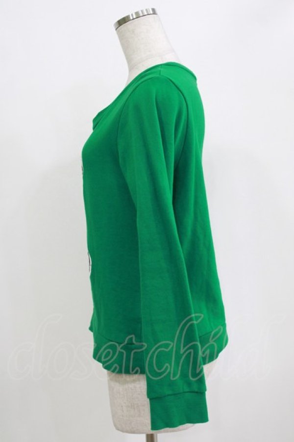 画像2: elements,H PARTY!! / ベアスウェットトップス  グリーン H-26-01-04-076-GO-TO-KB-ZH (2)