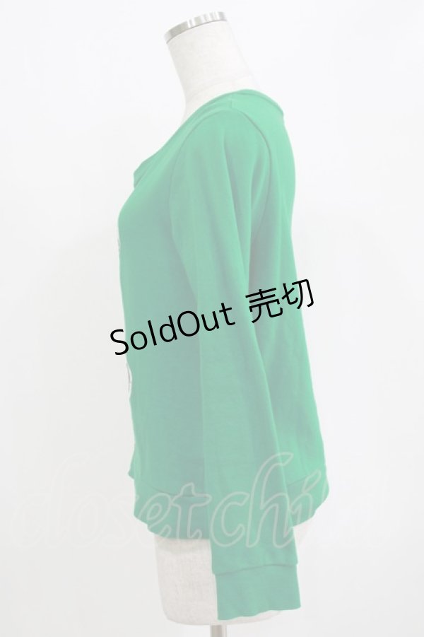 画像2: elements,H PARTY!! / ベアスウェットトップス  グリーン H-26-01-04-076-GO-TO-KB-ZH (2)