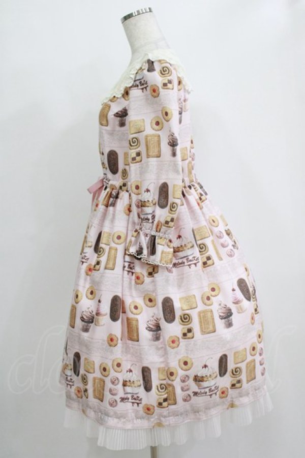 画像2: Melody BasKet / Basのお菓子屋さんヨークワンピース M ピンク H-26-01-04-008-LO-OP-KB-ZH (2)