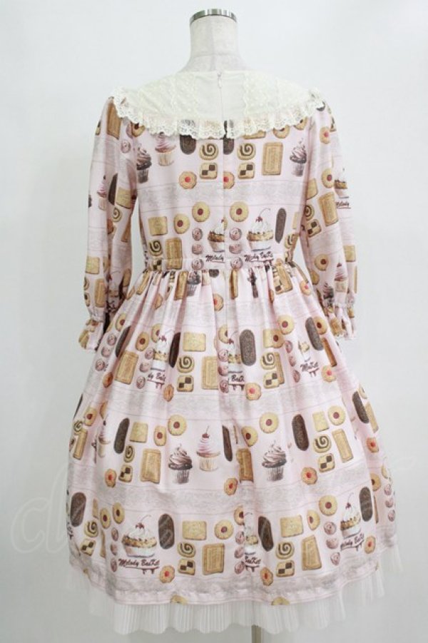 画像3: Melody BasKet / Basのお菓子屋さんヨークワンピース M ピンク H-26-01-04-008-LO-OP-KB-ZH (3)
