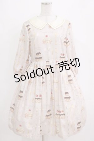 画像: Leur Getter / Cream Choux Puff袖付きワンピース L グレー H-26-01-04-009-LU-OP-KB-ZH