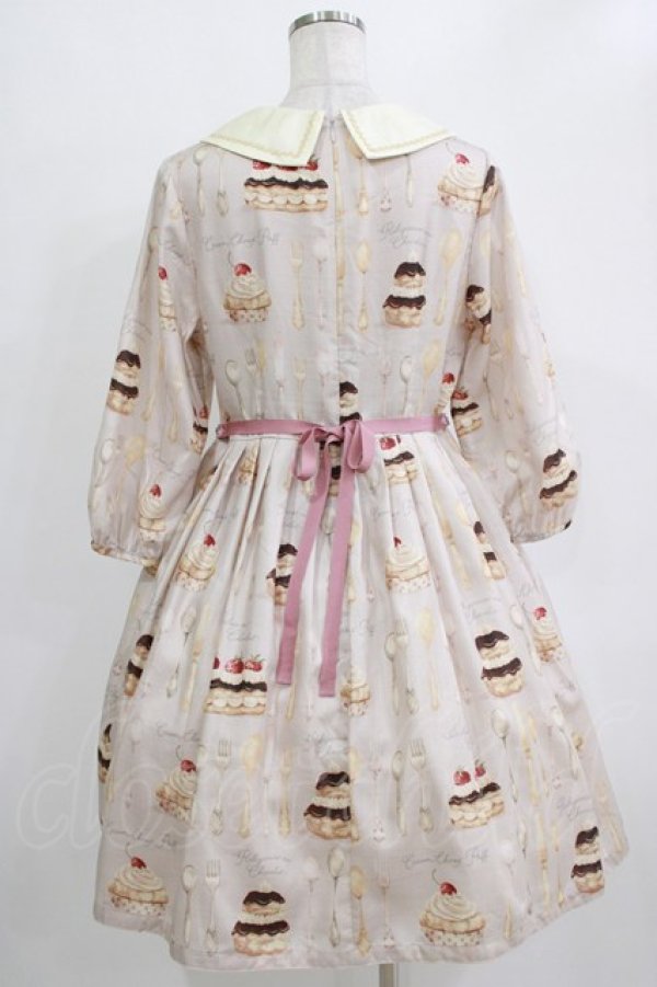 画像3: Leur Getter / Cream Choux Puff袖付きワンピース L グレー H-26-01-04-009-LU-OP-KB-ZH (3)