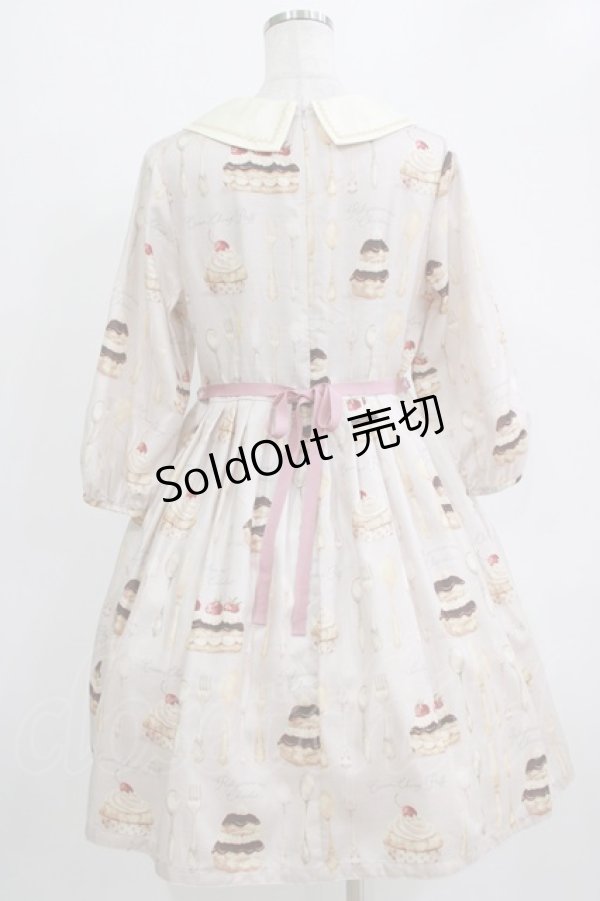 画像3: Leur Getter / Cream Choux Puff袖付きワンピース L グレー H-26-01-04-009-LU-OP-KB-ZH (3)