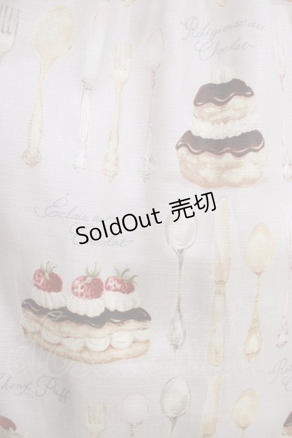 画像4: Leur Getter / Cream Choux Puff袖付きワンピース L グレー H-26-01-04-009-LU-OP-KB-ZH (4)