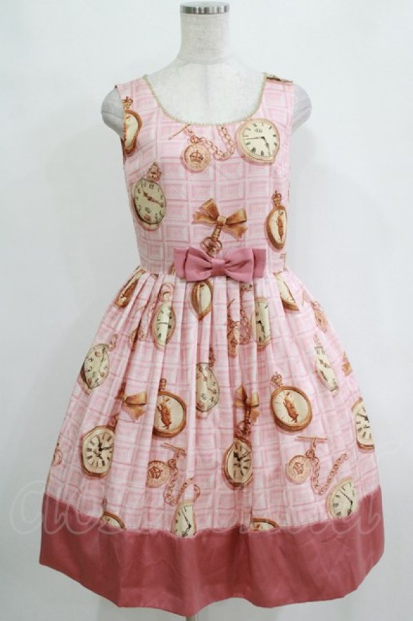 画像1: Leur Getter / Chocolate Watchノースリーブワンピース  ピンク H-26-01-04-010-LU-OP-KB-ZH (1)