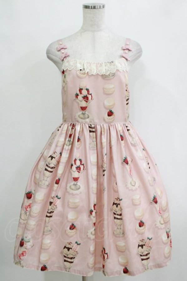 画像1: Leur Getter / Autumn Macaron Parfaitキャミワンピース  ピンク H-26-01-04-011-LU-OP-KB-ZH (1)