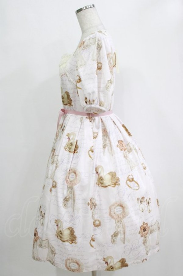 画像2: Leur Getter / Jewel Brooch袖付ワンピース M ピンク H-26-01-04-012-LU-OP-KB-ZH (2)