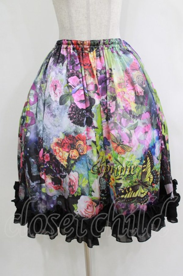 画像1: Triple fortune / 水没薔薇スカート   H-26-01-04-013-EL-SK-KB-ZH (1)