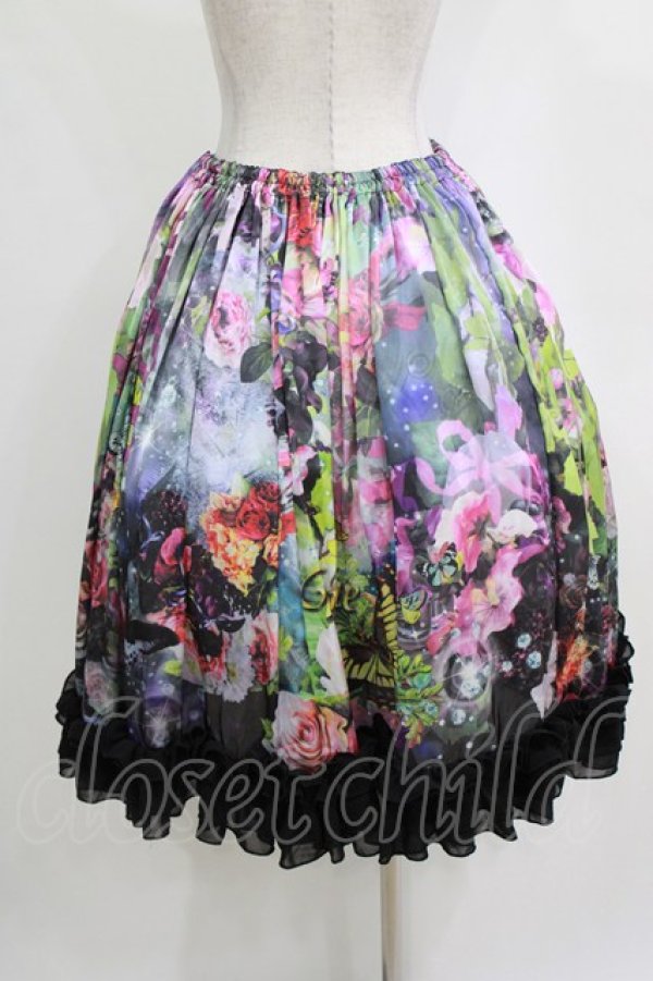 画像3: Triple fortune / 水没薔薇スカート   H-26-01-04-013-EL-SK-KB-ZH (3)