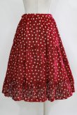 画像3: Jane Marple Dans Le Salon / ドットティアードスカート  ボルドー H-26-01-04-014-JM-SK-KB-ZH (3)