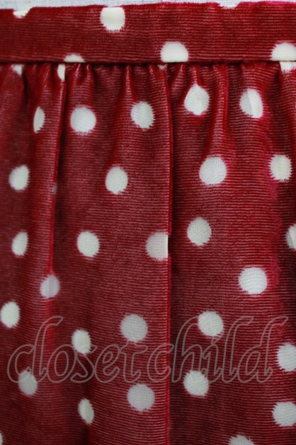 画像4: Jane Marple Dans Le Salon / ドットティアードスカート  ボルドー H-26-01-04-014-JM-SK-KB-ZH (4)