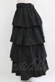 画像2: MARBLE / 4段フリルロングスカート S-L ブラック H-26-01-04-019-GO-SK-KB-ZH (2)