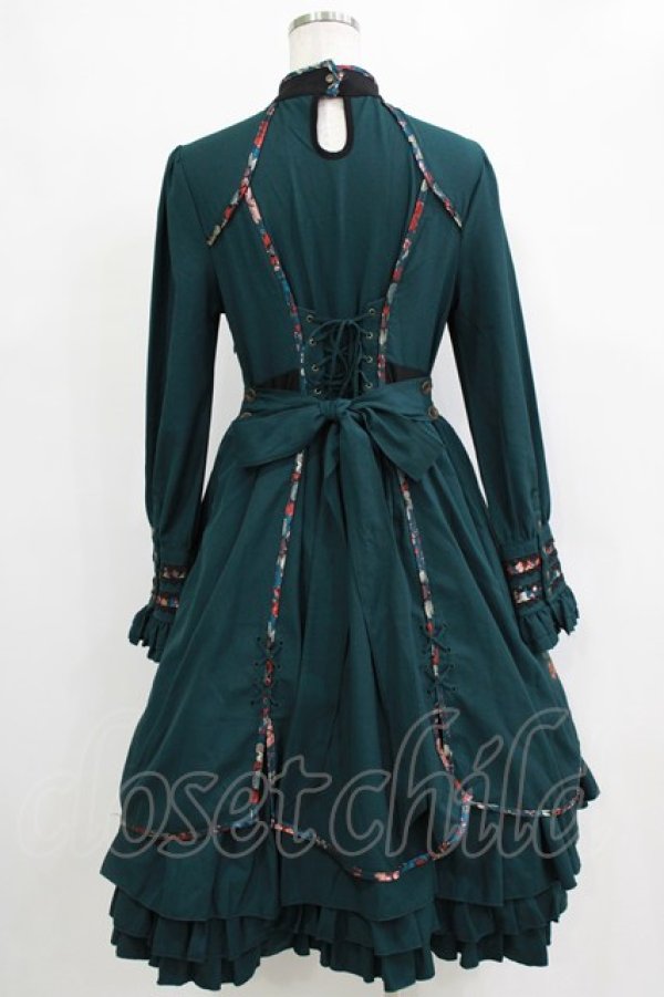 画像3: Ozz oneste / フリルチャイナワンピース  グリーン H-26-01-04-020-OO-OP-KB-ZH (3)