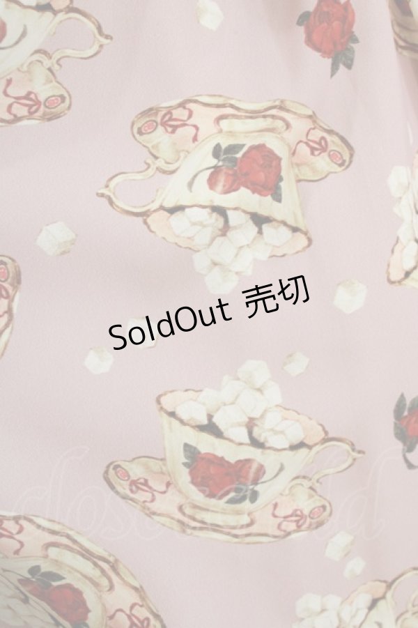 画像4: abilletage / シュガーカップ柄ジャンパースカート  ピンク H-26-01-04-022-GO-OP-KB-ZH (4)