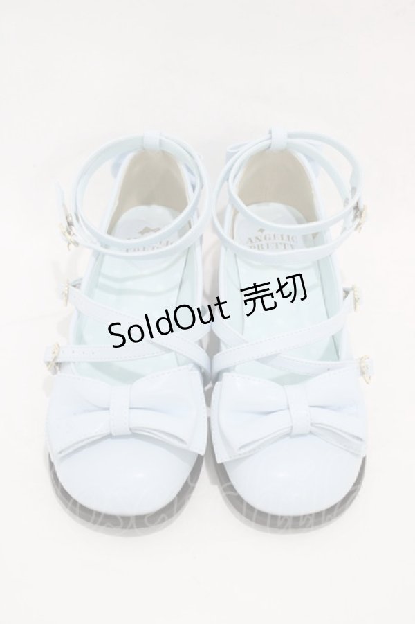 画像1: Angelic Pretty / Tea Party Shoes LL/約25.5cm サックス H-26-01-05-1001-AP-SH-NS-ZH (1)