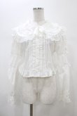 画像1: DearMyLoveEmily / ミルフィーユレースショートブラウス 3L シロ H-26-01-05-1045-0-BL-NS-ZH (1)