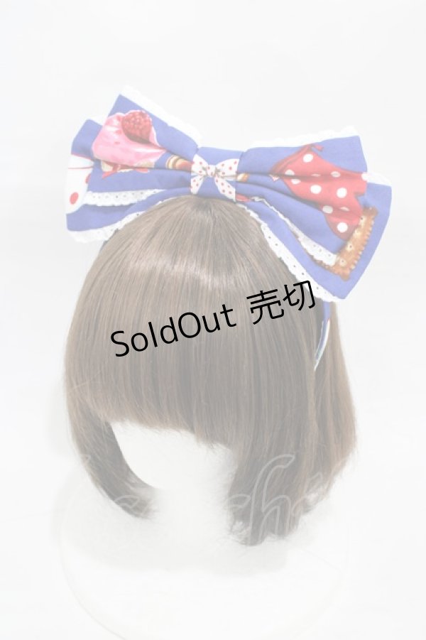 画像6: Angelic Pretty / French Cafe 切替ジャンパースカートSet Free ブルー H-26-01-05-1052-AP-OP-NS-ZH (6)