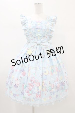 画像: Angelic Pretty / Happy Garlandジャンパースカート Free サックス H-26-01-05-1053-AP-OP-NS-ZH