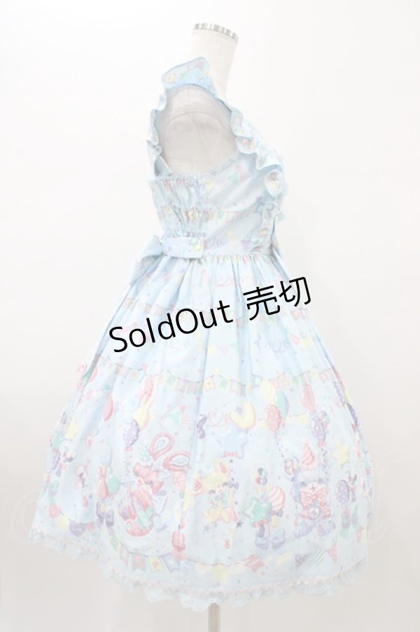 画像3: Angelic Pretty / Happy Garlandジャンパースカート Free サックス H-26-01-05-1053-AP-OP-NS-ZH (3)
