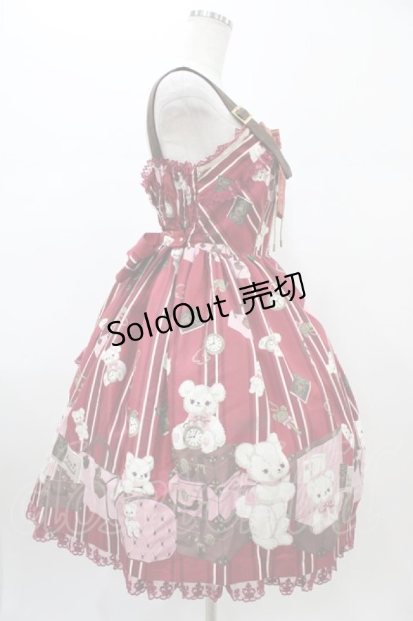 画像3: Angelic Pretty / Travelくまちゃんベルトジャンパースカート Free ワイン H-26-01-05-1056-AP-OP-NS-ZH (3)