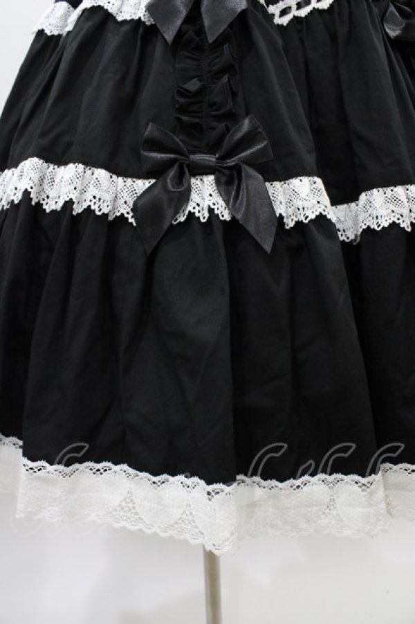 画像5: Angelic Pretty / 肩リボンジャンパースカート Free ブラック H-26-01-05-1058-AP-OP-NS-ZH (5)