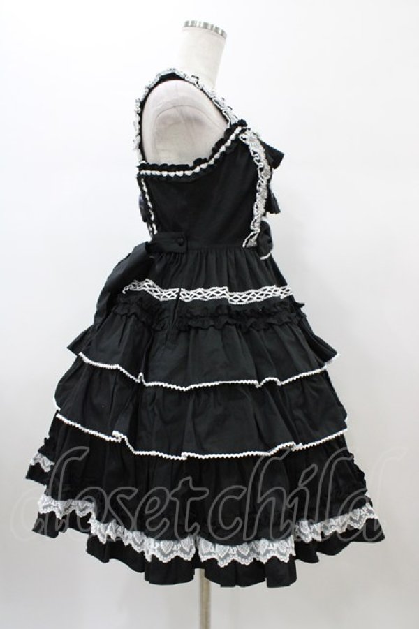 画像3: Angelic Pretty / Prettyフリルジャンパースカート Free ブラック H-26-01-05-1059-AP-OP-NS-ZH (3)