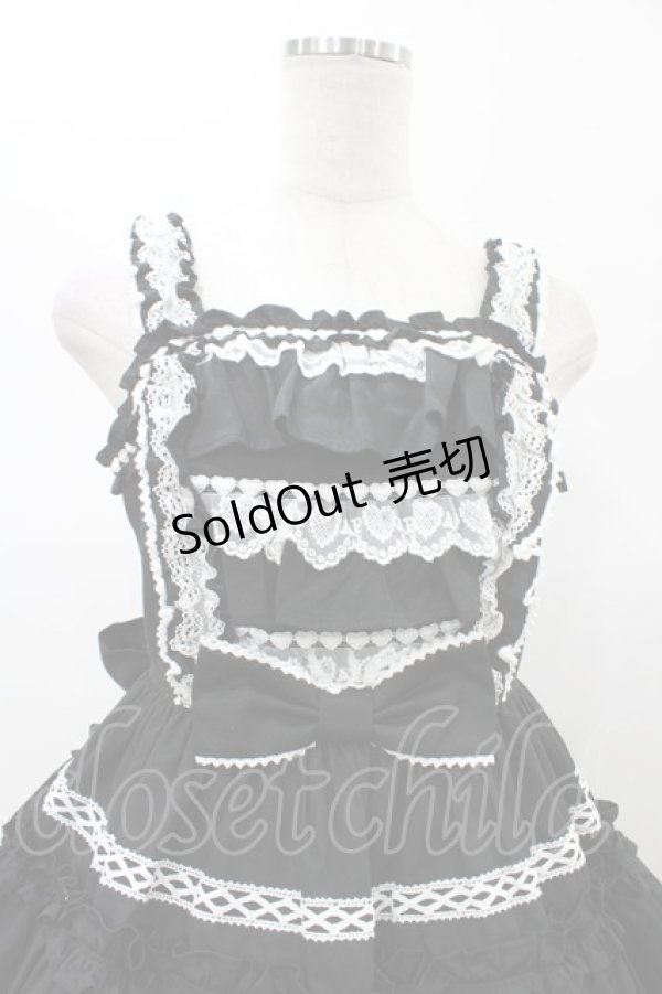 画像4: Angelic Pretty / Prettyフリルジャンパースカート Free ブラック H-26-01-05-1059-AP-OP-NS-ZH (4)