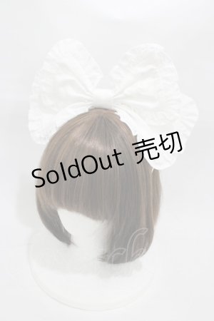 画像: Angelic Pretty / Cuteフリルカチューシャ  シロ H-26-01-05-1011-AP-AC-NS-ZH