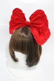 画像1: Angelic Pretty / Cuteフリルカチューシャ  レッド H-26-01-05-1012-AP-AC-NS-ZH (1)