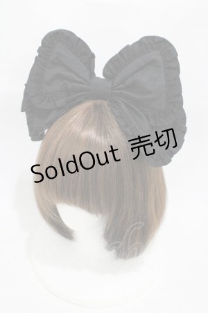 画像: Angelic Pretty / Cuteフリルカチューシャ  ブラック H-26-01-05-1013-AP-AC-NS-ZH