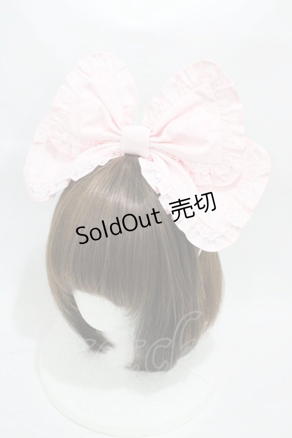 画像1: Angelic Pretty / Cuteフリルカチューシャ  ピンク H-26-01-05-1014-AP-AC-NS-ZH (1)
