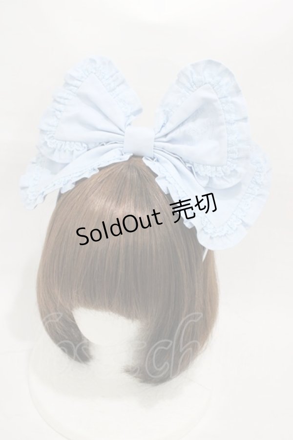 画像1: Angelic Pretty / Cuteフリルカチューシャ  サックス H-26-01-05-1015-AP-AC-NS-ZH (1)