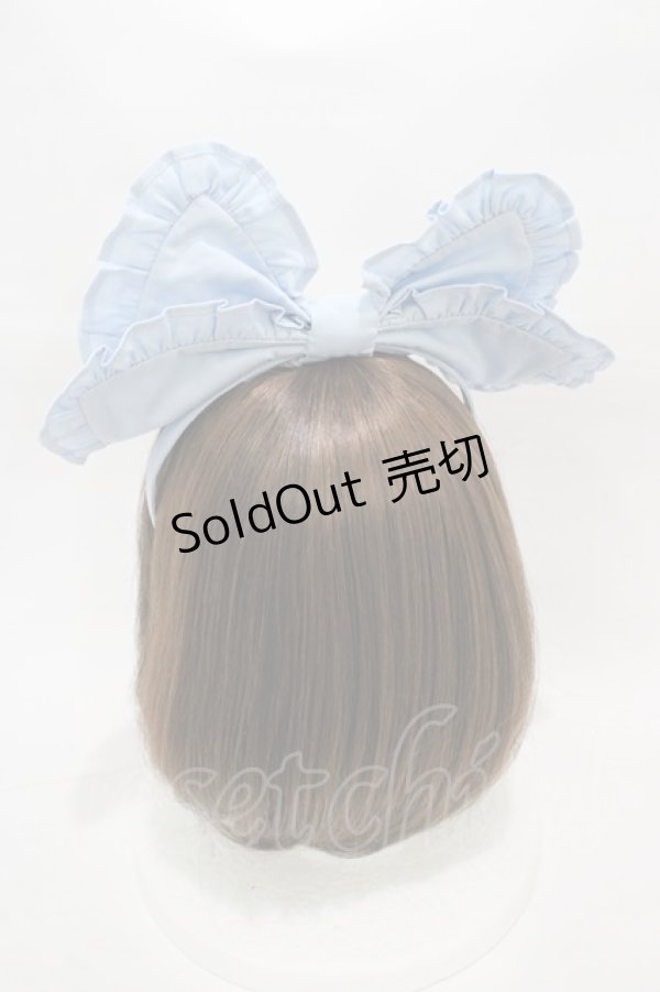 画像2: Angelic Pretty / Cuteフリルカチューシャ  サックス H-26-01-05-1015-AP-AC-NS-ZH (2)