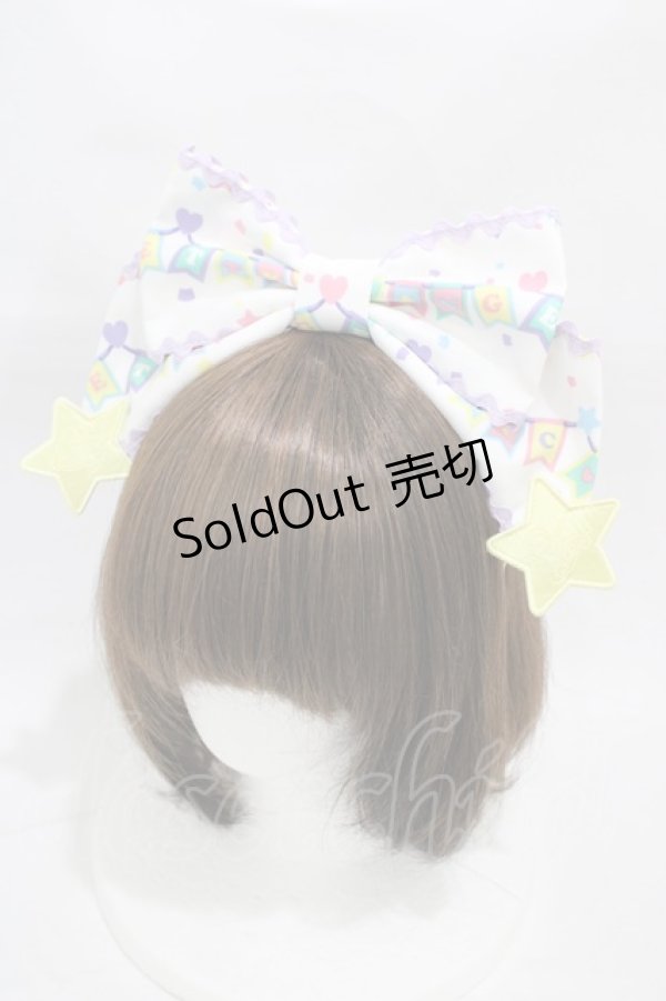 画像1: Angelic Pretty / Happy Garlandカチューシャ  シロ H-26-01-05-1017-AP-AC-NS-ZH (1)