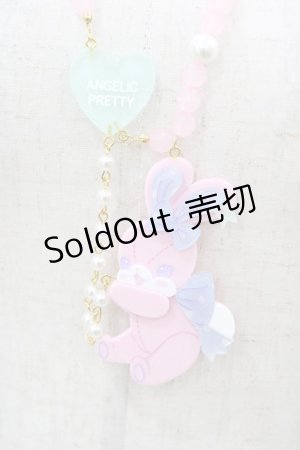 画像: Angelic Pretty / Happyリリカルバニーネックレス  ピンク H-26-01-05-1032-AP-AC-NS-ZH